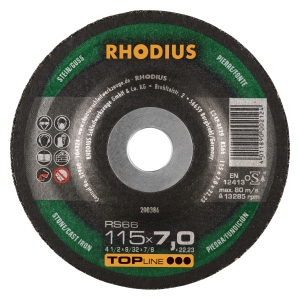 25x Rhodius RS66 Schruppschleifscheibe 115x7x22.23 mm