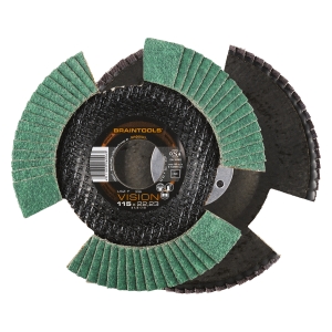 10x Rhodius VISION COOL Fächerschleifscheibe Korn:60 Ø115mm