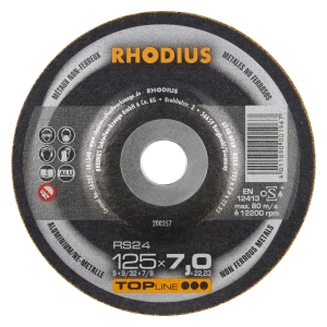 25x Rhodius RS24 Schruppschleifscheibe 125x7x22.23 mm