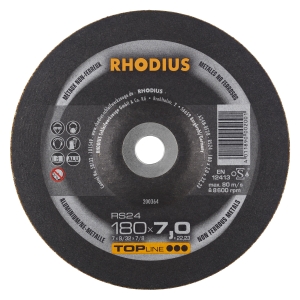 10x Rhodius RS24 Schruppschleifscheibe 180x7x22.23 mm