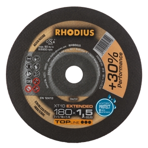 Rhodius XT10 Trennscheibe | Ø180 mm - 1.5 mm -  22.23 mm | gerade