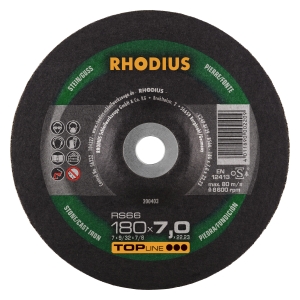 10x Rhodius RS66 Schruppschleifscheibe 180x7x22.23 mm