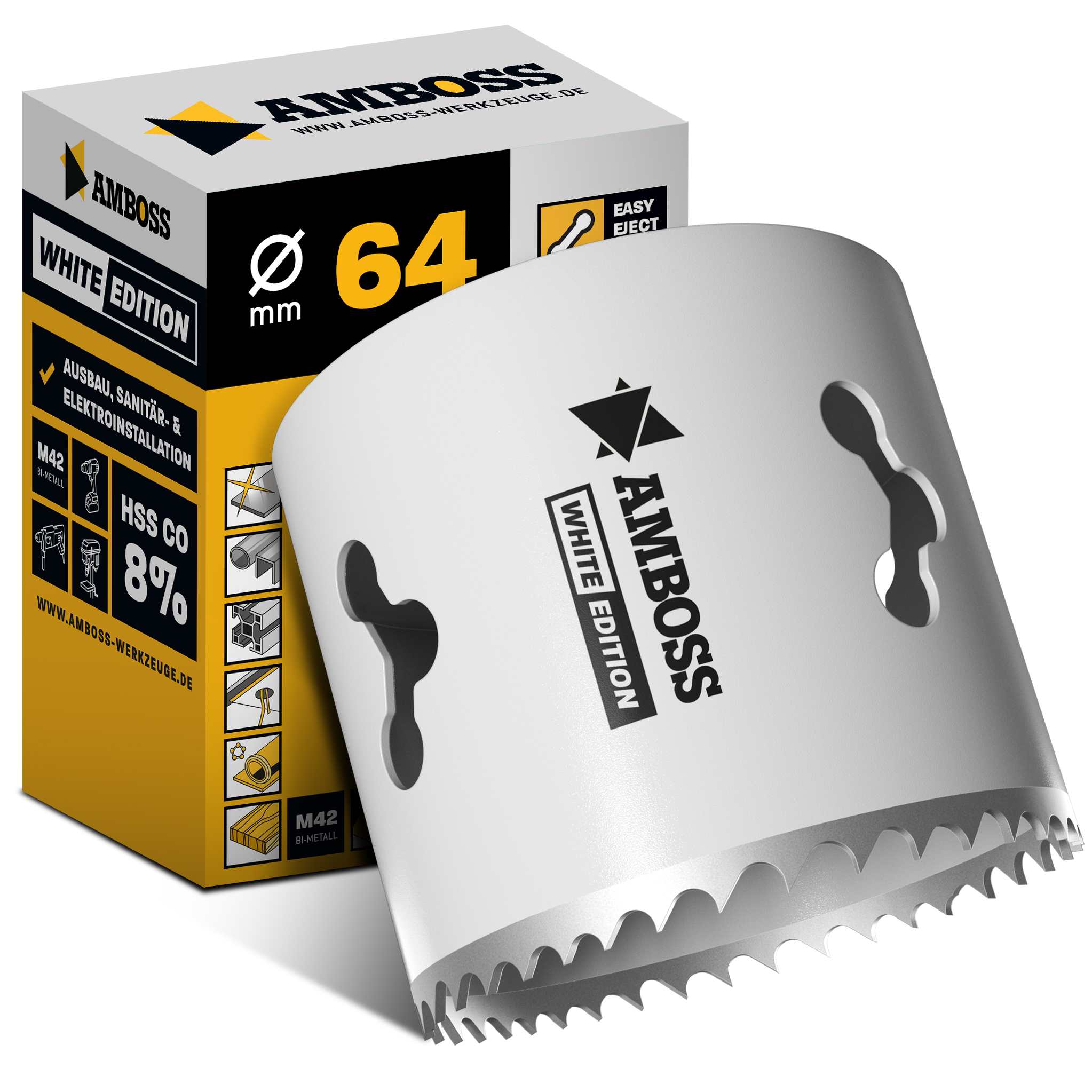 HSS M42 Amboss Lochsäge Ø 64 mm (ohne Aufnahme)