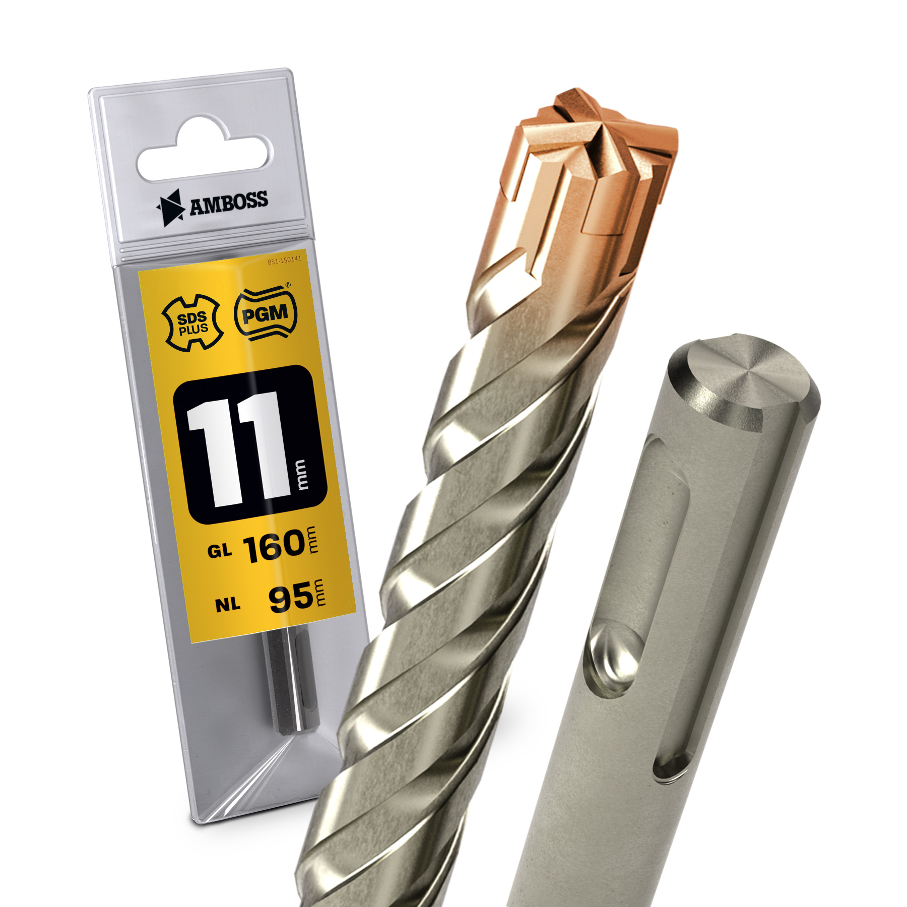 1x Bohrer SDS Plus Schaft - Ø:11 mm - GL: 160 mm