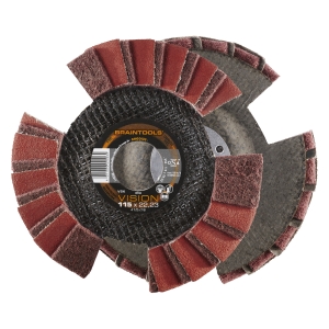 10x Rhodius VSK Vision Fächerschleifscheibe Korn: Ø115mm