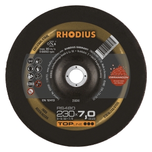 10x Rhodius RS480 Schruppschleifscheibe 230x7x22.23 mm