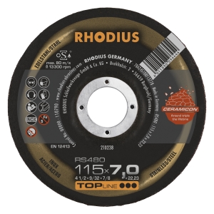25x Rhodius RS480 Schruppschleifscheibe 115x7x22.23 mm