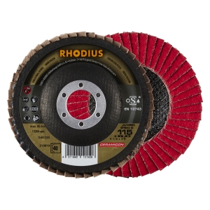 10x Rhodius JUMBO SPEED G Fächerschleifscheibe Korn:40 Ø115mm