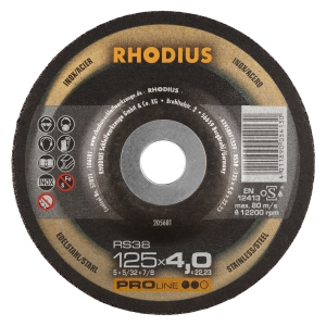 25x Rhodius RS 38 Schruppschleifscheibe 125x4x22.23 mm