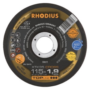 Rhodius XTK35 Metall Trennscheibe / Schruppscheibe |Ø115 mm - 1.9 mm -  22.23 mm