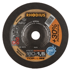 Rhodius XT10 Trennscheibe | Ø180 mm - 1.5 mm -  22.23 mm | gekroepft