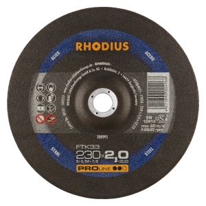 Rhodius FT33 Metall Trennscheibe | Ø230 mm - 2 mm -  22.23 mm | gekroepft