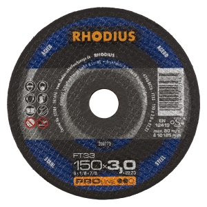Rhodius FT33 Metall Trennscheibe | Ø150 mm - 3 mm -  22.23 mm | gerade