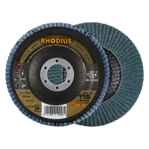 10x Rhodius LGZ F3 Fächerschleifscheibe Korn:60 Ø115mm