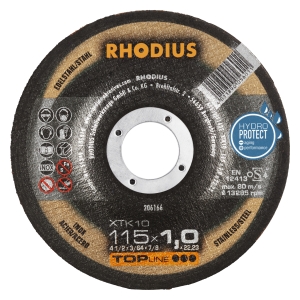 Rhodius XT10 Trennscheibe | Ø115 mm - 1 mm -  22.23 mm | gekroepft