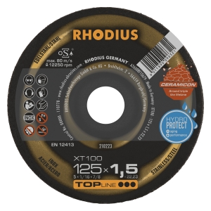 Rhodius XT100 Metall Trennscheibe | Ø125 mm - 1.5 mm -  22.23 mm | gerade