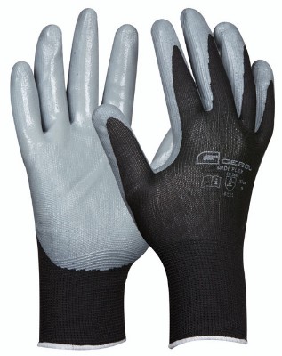 1 Paar Schutzhandschuh Midi Flex Gr.8