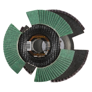 10x Rhodius VISION COOL Fächerschleifscheibe Korn:80 Ø125mm