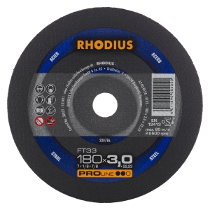 Rhodius FT33 Metall Trennscheibe | Ø180 mm - 3 mm -  22.23 mm | gerade
