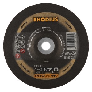 10x Rhodius RS 38 Schruppschleifscheibe 180x7x22.23 mm