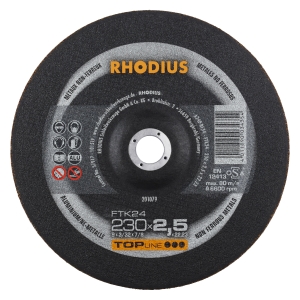 Rhodius FT24 Metall Trennscheibe | Ø230 mm - 2.5 mm -  22.23 mm | gekroepft