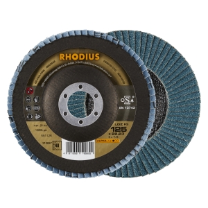 10x Rhodius LGZ F3 Fächerschleifscheibe Korn:40 Ø125mm