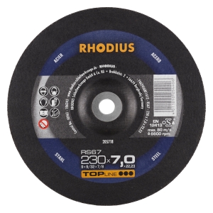 10x Rhodius RS67 Schruppschleifscheibe 230x7x22.23 mm