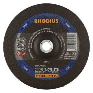 Rhodius FT33 Metall Trennscheibe | Ø230 mm - 3 mm -  22.23 mm | gekroepft