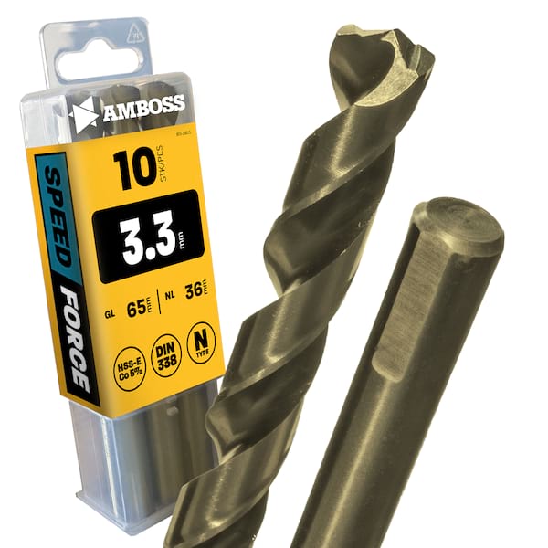 10 x HSS ECo SPEED Force Metallbohrer DIN 338 - Ø:3.3 mm
