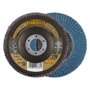 10x Rhodius LGZ F2 Fächerschleifscheibe Korn:40 Ø115mm