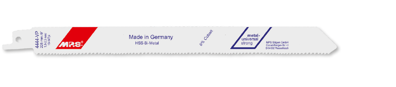 5x MPS Säbelsägeblatt Länge 225 mm