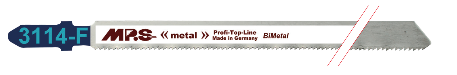 5x MPS 3114-F Stichsägeblatt Länge 132/110 mm