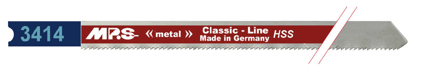 5x MPS 3414 Stichsägeblatt Länge 132/110 mm