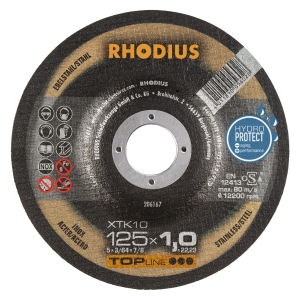 Rhodius XT10 Trennscheibe | Ø125 mm - 1 mm -  22.23 mm | gekroepft