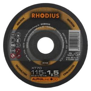 Rhodius XT70 Trennscheibe | Ø115 mm - 1.5 mm -  22.23 mm | gerade