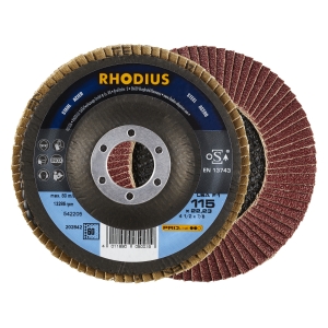 10x Rhodius LSA F1 Fächerschleifscheibe Korn:60 Ø115mm