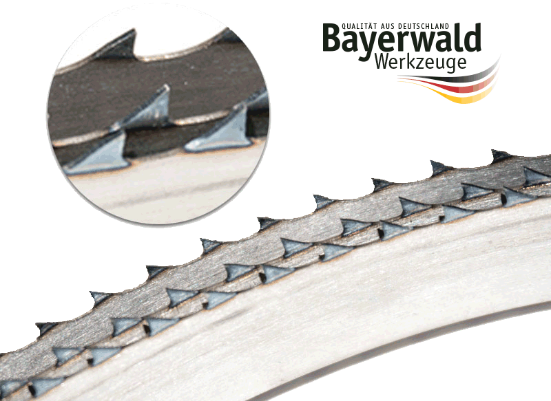 Bayerwald Fleischerei Bandsägeblatt  1670 x 15 x 0.45 x 6 ZAB