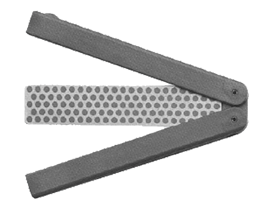 Diamant Abziehstein mit Klappgriff (110x23 mm)  blau - grob