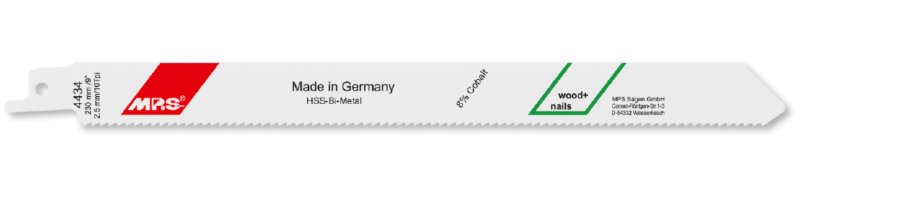 100x MPS BiM Säbelsägeblatt - 230 mm Länge 10 ZpZ