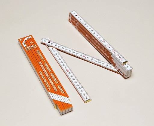 Holz-Gliedermaßstab 2m / weiß