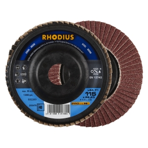 10x Rhodius LSA P1 Fächerschleifscheibe Korn:40 Ø115mm