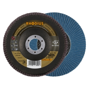 10x Rhodius LGZ F2 Fächerschleifscheibe Korn:80 Ø125mm
