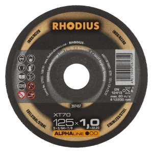 Rhodius XT70 Trennscheibe | Ø125 mm - 1 mm -  22.23 mm | gerade