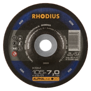 Rhodius KSM Metall Schruppscheibe | Ø100 mm - 7 mm -  16 mm | gerade