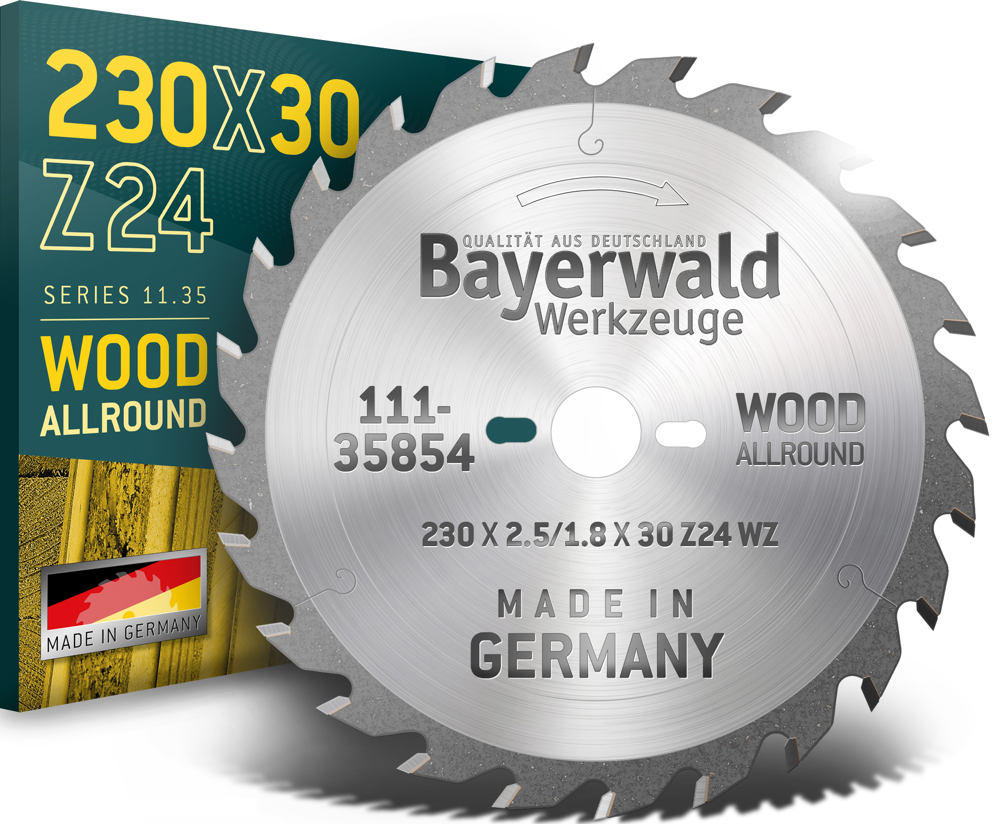 HM Kreissägeblatt - 230 x 2.5/1.8 x 30  Z24 WZ