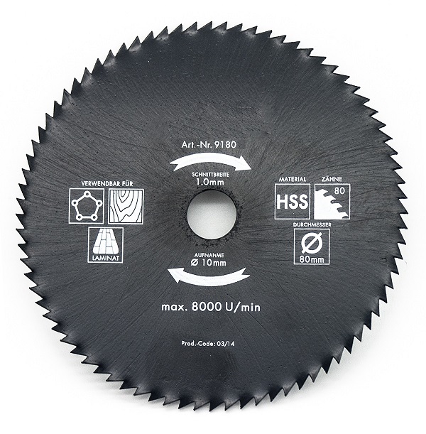 Amboss HSS Kreissägeblatt - 80 x 1 x 10 Z80