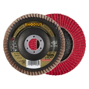 10x Rhodius LGK FK Fächerschleifscheibe Korn:40 Ø125mm