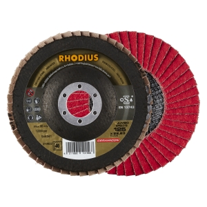 10x Rhodius JUMBO SPEED G Fächerschleifscheibe Korn:40 Ø125mm