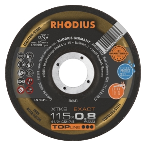 Rhodius XT8 Exact Trennscheibe | Ø115 mm - 0.8 mm -  22.23 mm | gekroepft