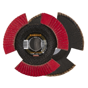 10x Rhodius VISION SPEED Fächerschleifscheibe Korn:60 Ø115mm